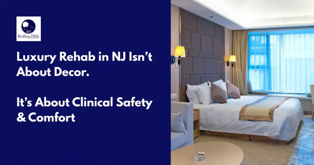 Luxury rehab prioritizes safety and comfort.
