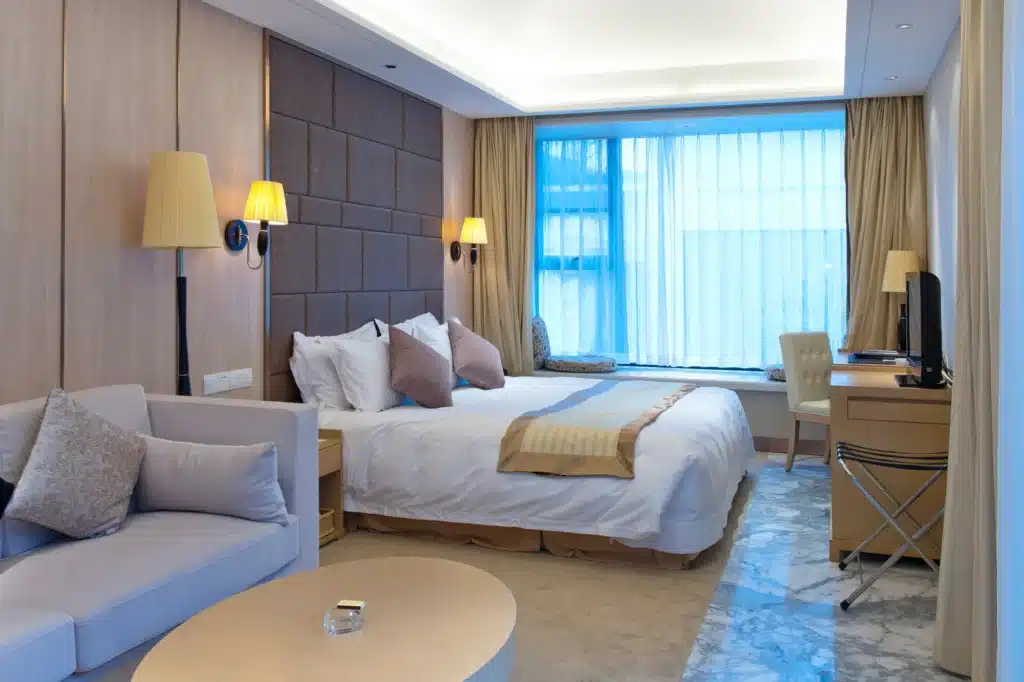 Modern room with elegant decor