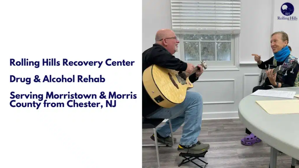 Music therapy session at Rolling Hills Recovery Center.