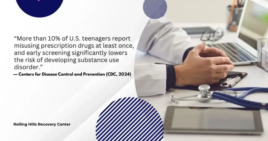 Banner showing supportive teen counseling environment representing substance abuse treatment for teenagers in New Jersey with message emphasizing early intervention and family involvement.