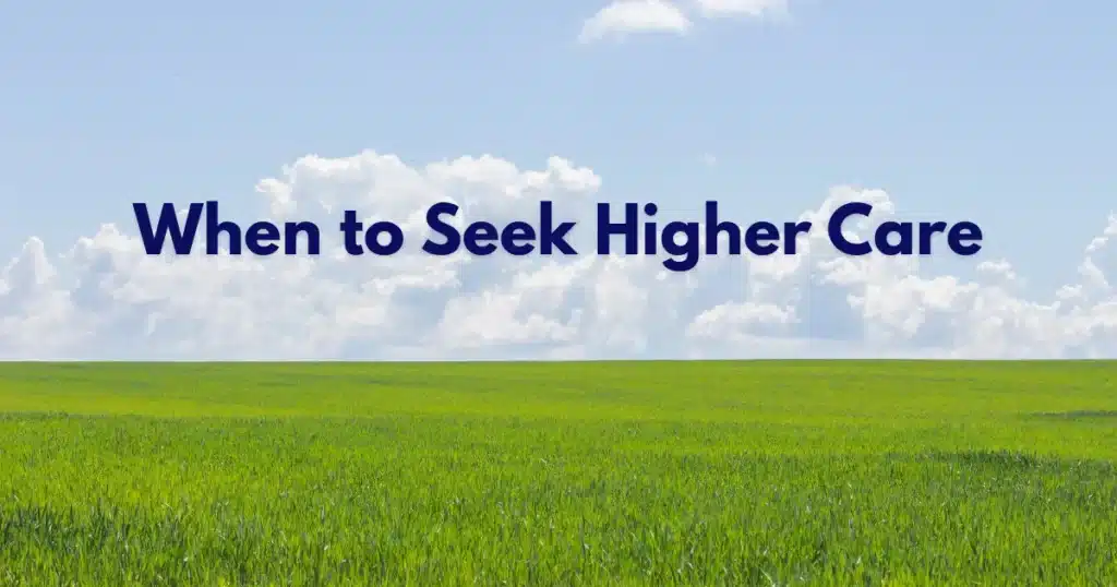 Text over green field and sky