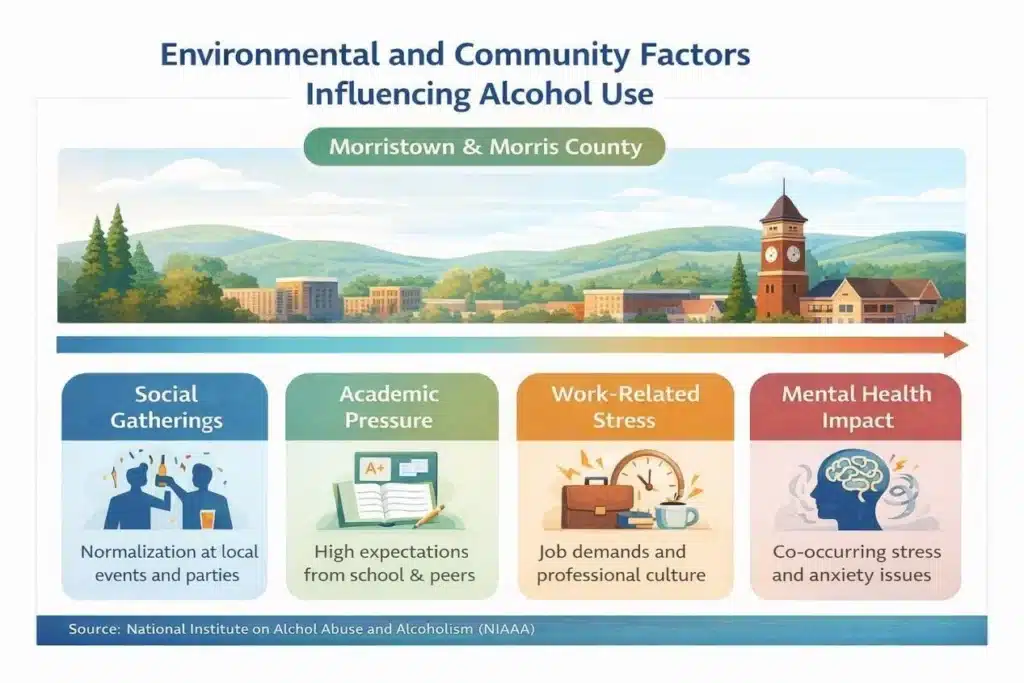 Infographic explaining the signs of alcohol abuse and misuse